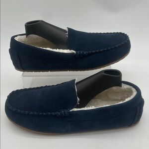 Lands' End NWOT Suede Moccasin Slippers Indoor Outdoor Shoes Women’s Size 9B